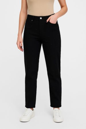 COUCHEL Women’s Black Jeans | SIZE EU-48