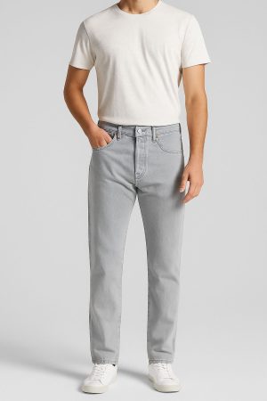Levi’s Men’s 501® Classic Light Gray Straight Fit Jeans