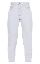 PRETTYLITTLETHING BLEACH WASH MOM JEANS